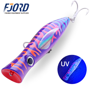 Mồi câu Popper mặt nước FJORD New Model 135mm, 49g, nổi, mồi cứng dành cho câu cá nước mặn ở sông, hồ, suối, làm từ nhựa ABS - Product Image 2