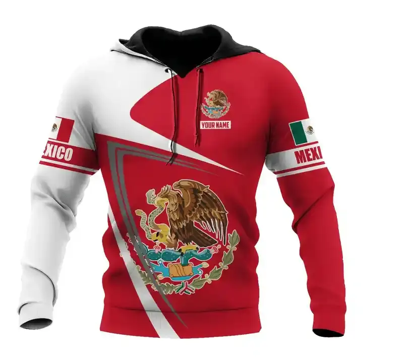 Heren Trui Hoodie Sweatshirt Print On Demand Mexico Aztec Cultuur Truien Unisex Hoodie Groothandel Hoge Kwaliteit Hoodie Heren