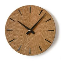 Horloge murale carrée en bois faite à la main de luxe |   Quartz silencieux |   Motif de portrait de style Art déco antique pour la maison