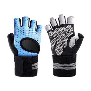 Guantes de Levantamiento de Pesas Unisex de Neopreno y Cuero con Color y Logotipo Personalizados HASH INTERNATIONAL HI-652 para Gimnasio y Deportes - Product Image 5