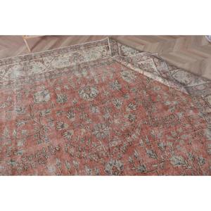 Vintage Turkish <b>Runner</b> Rug 0.7x11 ft, <b>Red</b> Persian Rug Wool - Product Image 5