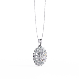 18K Gold Lab Grown Diamond <b>Necklace</b> for Ladies Beautiful Accessory - Product Image 4