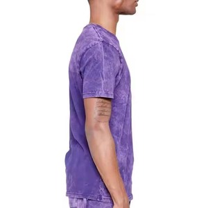 Personnalisé 230g 100% coton tricoté surdimensionné T-Shirt à manches courtes Vintage Stone Washed Print avec Logo solide Ringer T-shirts - Product Image 6