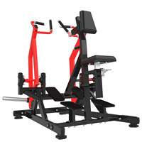 Máquina de remo comercial isolateral con doble palanca independiente para entrenamiento de espalda media, equipo para gimnasio RS-1011