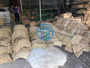 Noeud de Noël en jacinthe d'eau fait à la main, tissé en fibre naturelle, décoration d'arbre de Noël, ornement de fête, fabriqué au Vietnam - Product Image 6