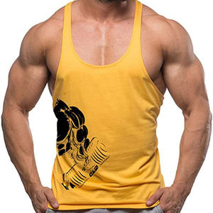 Camiseta sin mangas personalizada de alta calidad para hombre, chaleco para Fitness, gimnasio, culturismo, entrenamiento, con logotipo personalizado - Product Image 1
