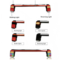 Luz Trasera LED de Ancho Completo, Dinámica, con Intermitentes y Luz de Freno, Impermeable, para Toyota Land Cruiser LC250 2024+