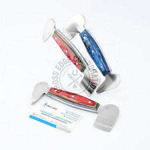 Nuevo diseño de herramientas Farrier Clench Cutter & Hoof Buffer Acero inoxidable con mango de madera Toque final para el cuidado equino - Product Image 1