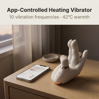 Vibrateur point G chauffant pour femmes, étanche IPX7, recharge magnétique, contrôle par application, vente en gros, personnalisable, fourni par l'usine