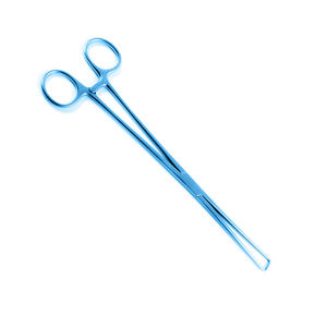 Fórceps uterinos Color azul recubierto Ginecología Grado médico Metal Acero Skene Tenaculum Fórceps para cirugía - Product Image 3