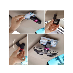 <b>Car</b> Sunglasses Holder Card <b>Clip</b>-Rotating Visor Organizer - Product Image 3