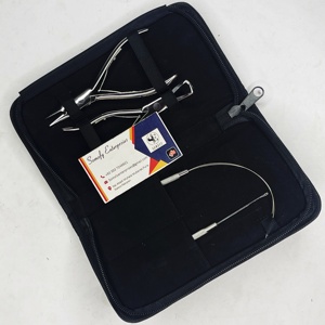 Kit de Herramientas para Extensiones de Cabello de Acero Inoxidable de Alta Calidad, Color Personalizado, Completamente Pulido, Marca Privada, Estuche Resistente, Somofy Enterprises - Product Image 1