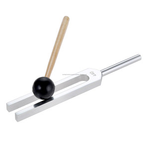 Diapason 440 Hz en alliage d'aluminium argenté, ensemble d'instruments, outil manuel de thérapie sonore médicale et vibratoire - Product Image 5