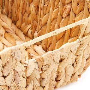 Panier de rangement naturel mariage, ensemble de 2 paniers de rangement rectangulaires pour aquettes d'eau, bacs à la maison, tissé à la main - Product Image 6