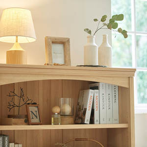 Gabinete de almacenamiento de madera de estilo antiguo europeo para sala de estar y dormitorio con diseño ecológico y detalles elegantes informales - Product Image 3