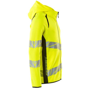 OEM Hombres Hi Vis Personalizado Seguridad Alta Visibilidad Unisex Construcción Reflectante Zip Jacket Hoodies - Product Image 6