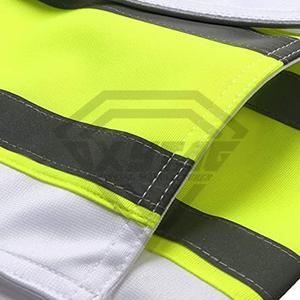 Chaleco de seguridad de algodón cómodo y moderno, ropa de protección ignífuga de diseño reflectante de alta visibilidad personalizada a precios asequibles - Product Image 4