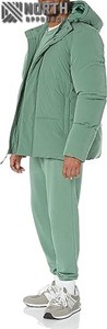 Doudoune matelassée de haute qualité pour hommes avec logo personnalisé, chaude et épaisse veste de randonnée d'hiver avec veste d'hiver rembourrée en forme de canard - Product Image 3
