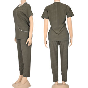 Blaze Classic Scrubs Uniforms Set Stand Collar Short Sleeve with Perfect Fit for Hospital Use - Product Image 1