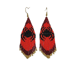 Pendientes Bordados para Niños, Diseño Elegante, Pendientes de Cuentas de Semillas, Pendientes Hechos a Mano con Cuentas de Semillas - Product Image 4