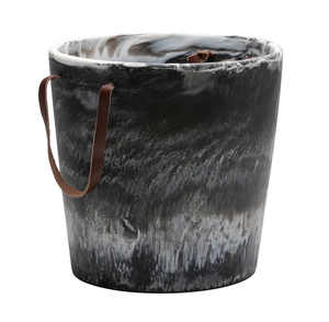 Resin Ice Bucket <b>Parties</b> Round Shape Ice Bucket Newest Design Custom Ice Bucket Made of Resin Sky <b>Blue</b> Color - Product Image 6