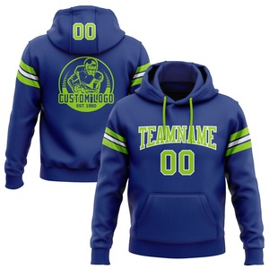 Direct Industry Wholesale 3D Embroidered Custom Stitched Black <b>Green</b>-Gold Football Pullover Sweatshirt Hoodie - Product Image 4