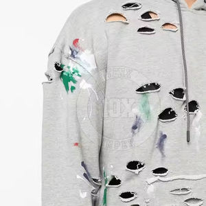 Sweats à capuche en coton mélangé pour hommes, mode hivernale de haute qualité, meilleure vente de vêtements pour hommes, sweats à capuche vieillis respirants - Product Image 6