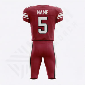 High Quality Men Plus Size Short Sleeve Printed American Football Uniform Made of 100% Polyester Bulk <b>Performance</b> Team <b>Wear</b> - Product Image 2