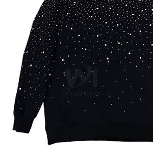 Sweat-shirts à strass pour hommes sur mesure, prix bas, service OEM, vêtements basiques pour hommes, sweat-shirts à strass grandes tailles - Product Image 3