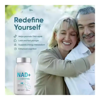 Cápsulas de Resveratrol NAD+ de Marca Privada OEM, 900 mg, Antienvejecimiento, Apoyo Energético, Salud Celular, Suplemento Dietético para Adultos, para Hombres