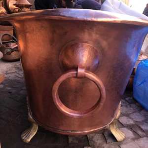 Baignoire autoportante en cuivre de haute qualité vente à chaud du fabricant indien avec un prix raisonnable pour le trempage dans la chambre à coucher - Product Image 5