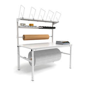 Cages industrielles résistantes de grillage d'acier de Tableau d'emballage en métal de W1500mm pour la station d'emballage d'entrepôt - Product Image 1