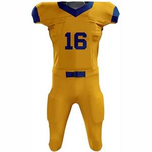 Maillot de football américain personnalisé pour équipe nationale, manches courtes, 100% polyester, respirant, évacuant l'humidité, unisexe - Product Image 5