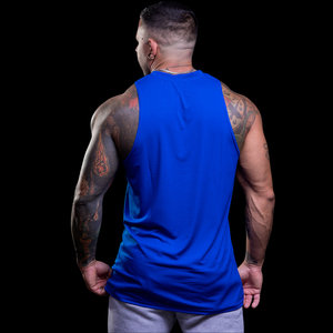 Déchiré en détresse Stringer gilet fait pour musculation entraînement Polyester coton Singlet décharge musculaire impression débardeurs - Product Image 6