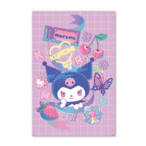 Sanrio Modern Design Paper <b>Poster</b> Kuromi Mood Hello Kitty for Wall Decorations on Birthday Occasions - Product Image 1