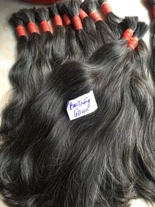 Vente en gros de cheveux vietnamiens bruts vierges blancs gris pour la décoloration de cheveux en vrac bruts non traités de l'usine de cheveux du Vietnam - Product Image 2