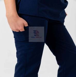 Uniforme de Enfermería de manga corta unisex, Conjunto personalizado de LICRA para enfermería de hospital - Product Image 6