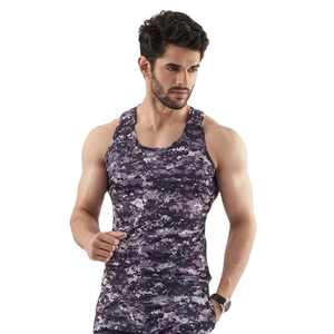 Camiseta sin mangas de gimnasio de 100% algodón personalizada para hombre, camiseta sin mangas recortada de talla grande para entrenamiento, camiseta informal de punto con cuello cuadrado acanalado lavado - Product Image 1