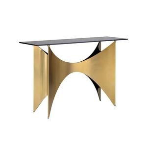 Metal 3-Tier <b>Console</b> <b>Table</b> Modern <b>Industrial</b> Design Handmade Durable Stable Living Room Bedroom Home Office the METAL WAVE - Product Image 4