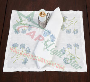 Servilletas Bordadas a Mano de Vietnam al por Mayor, Artesanías de Bordado para Restaurantes, Contáctenos para Obtener el Mejor Precio - Product Image 2