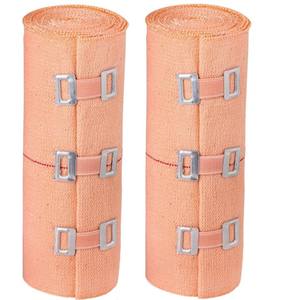 Vendaje de crepé elástico médico, envoltura de compresión de algodón suave para soporte y recuperación de esguinces, distensiones y dolor en las articulaciones - Product Image 6