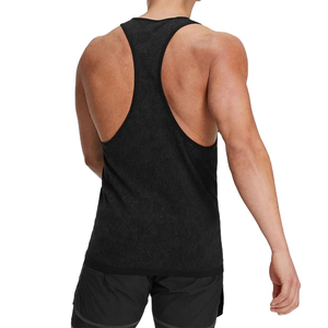 Men's Premium Quality Custom Gym Fitness Tanktop Breathable Cotton Knitted Weave Wholesale Customized Color and Size - Product Image 6