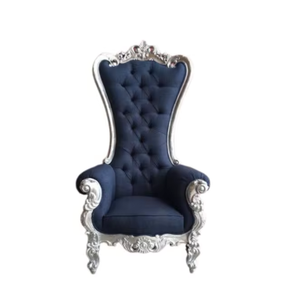 Chaises de luxe d'hôtel de la meilleure qualité de trône de roi et de reine pour la conception personnalisable d'utilisation d'événement de mariage - Product Image 1