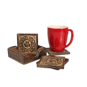 Dessous de verre en bois décoratif personnalisé nouvellement conçu à la mode fabriqué par l'exportateur indien au prix le plus bas - Product Image 6