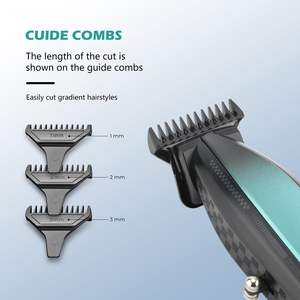 Tondeuse à cheveux professionnelle sans fil pour hommes, avec lame en T pour coupe de précision, finition et délimitation, USB - Product Image 5