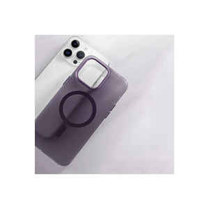 เคสที่เข้ากันได้กับ iPhone 14 Pro 14 PLUS PLUS แบบแข็งและเคสผ้าแคนวาสสำหรับ MagSafe สีม่วงเข้ม - Product Image 3