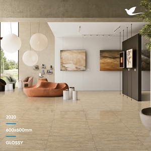 Nouveauté Carreaux de sol muraux en porcelaine émaillée polie de luxe 600x600mm Carreaux muraux vitrifiés pour chambre à coucher salon Prix de la maison - Product Image 4