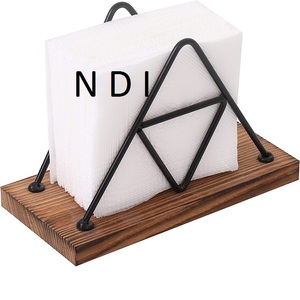 Caja de pañuelos de almacenamiento de servilletas de escritorio de madera de gran capacidad personalizada de alta calidad Contenedor de madera Premium - Product Image 1