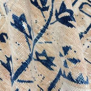 Alfombra Turca Vintage de 5.2x6.46 pies (159x197 cm), Alfombra Marrón con Puntos Azules - Product Image 5