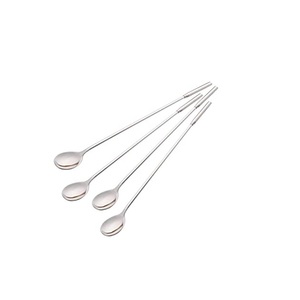 Cuchara de Bar de acero inoxidable ecológica, cucharas de cóctel de Metal para café, para beber y uso hecho a mano, pulido - Product Image 4